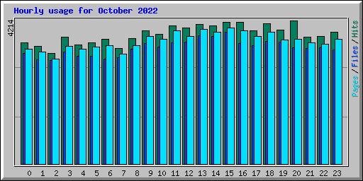 Hourly usage for October 2022